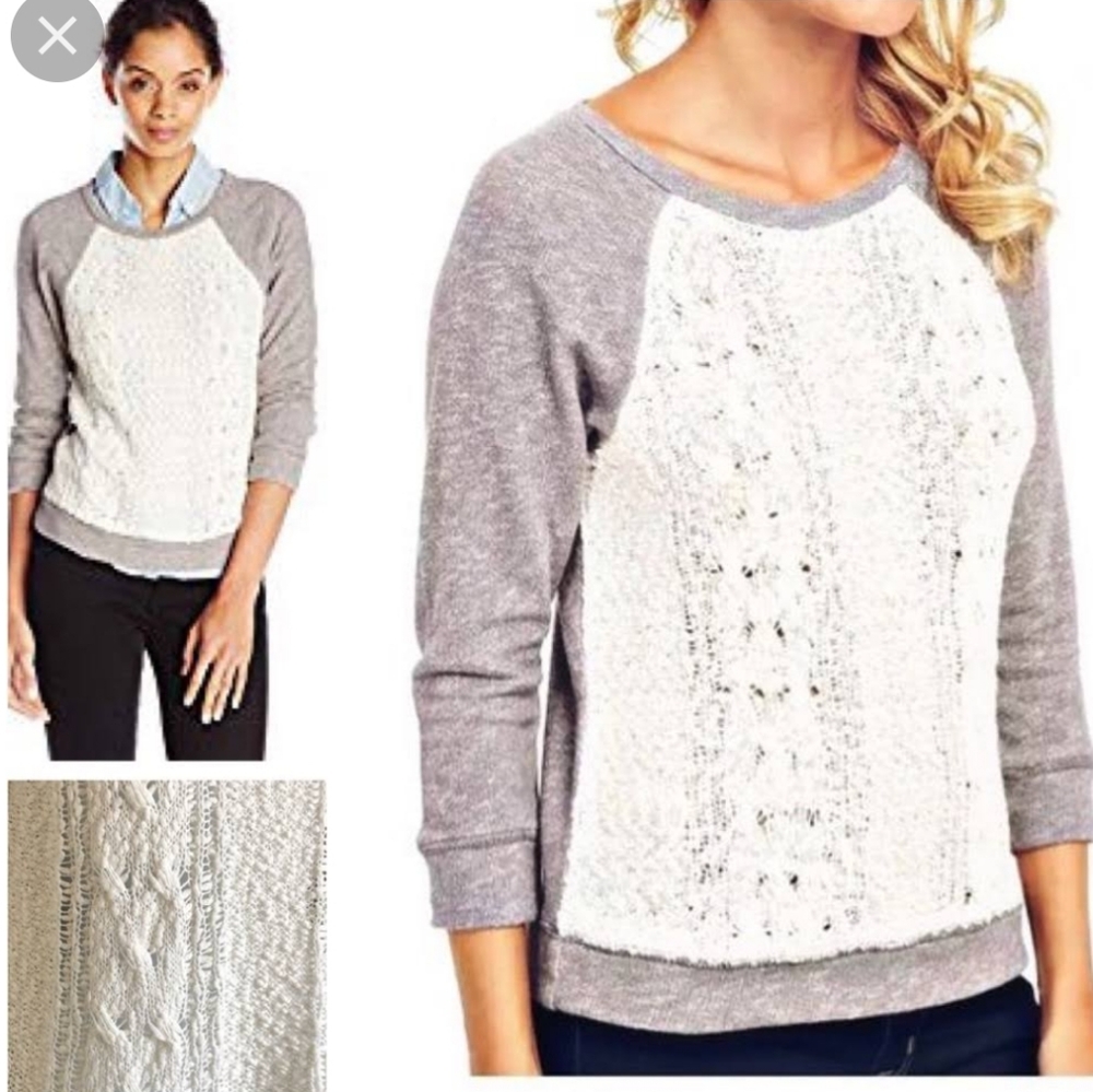 Gently Worn! Lucky Brand Lucky Lotus Sweatshirt Sz L